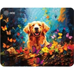 Коврик Cactus Dog CS-MP-D16M 300x250мм (коричневый/рисунок)