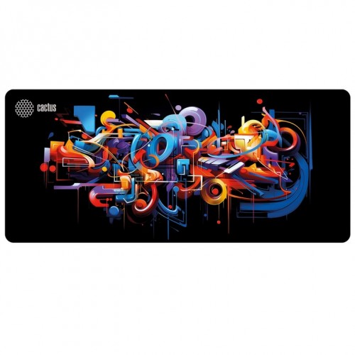 Коврик Cactus Graffiti CS-MP-PRO10ХXL 900x400мм (рисунок/черный) 