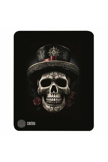 Коврик Cactus Scull CS-MP-D05S 250x250мм (рисунок/черный) 