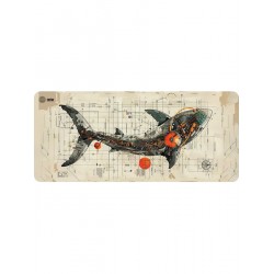 Коврик Cactus Shark CS-MP-COR03XXL 900x400мм (рисунок)