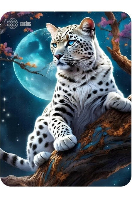 Коврик Cactus Snow Leopard CS-MP-PRO16XL 400x300мм (синий/рисунок) 