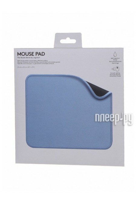 Коврик Logitech Mouse Pad Studio Series (956-000051) 230x200мм (серо-голубой) 7