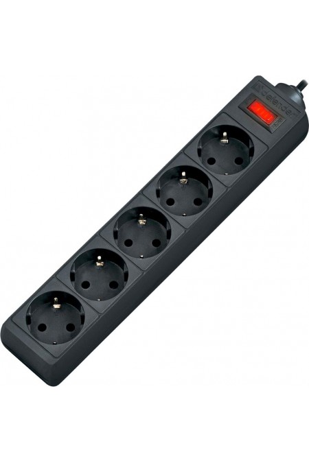 Сетевой фильтр Defender 99485 5 розеток 3 м (черный) 