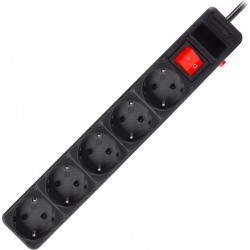 Сетевой фильтр SMARTBUY (SBSP-5-50-K) 5 гн х 5,0 м (черный)