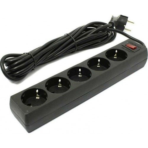 Сетевой фильтр DEFENDER (99486) ES сет.фильтр 5роз - 5м (черный) 14