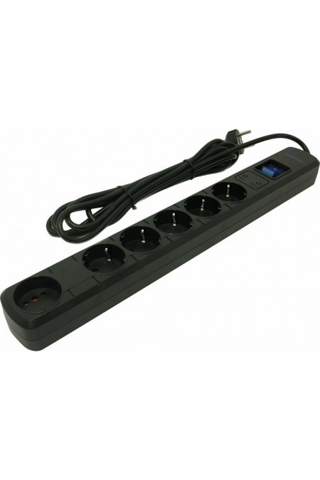 Сетевой фильтр SmartBuy SBSP-50K-Pro 6 розеток 5 м (черный) 