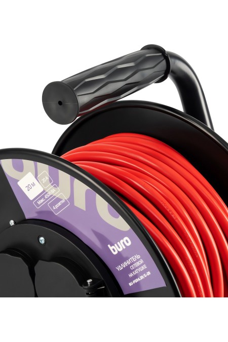 Сетевой удлинитель Buro BU-PSR4.20/G-20 4 розетки 20 м (оранжевый) 2