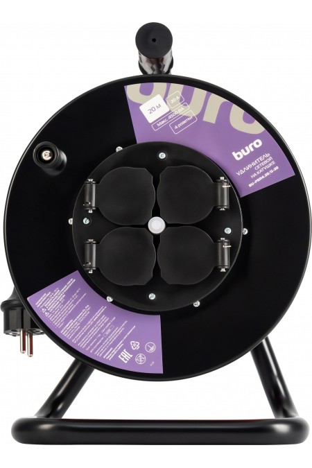 Сетевой удлинитель Buro BU-PSR4.20/G-20 4 розетки 20 м (оранжевый) 3