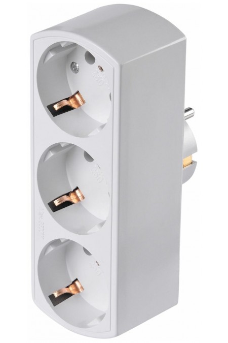 Сетевой разветвитель Buro BU-PS3G-W 3 розетки (белый) 