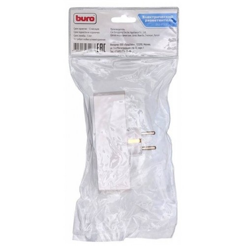 Сетевой разветвитель Buro BU-PS3G-W 3 розетки (белый) 2