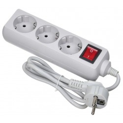 Сетевой фильтр Buro 300SL-1-G 3 розетки 1 м (серый)