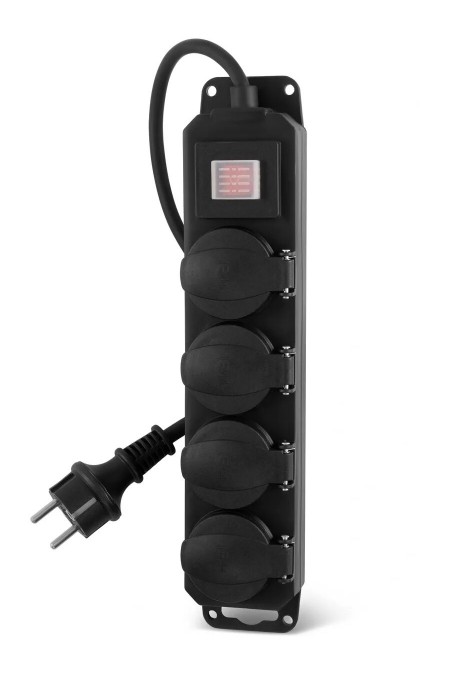 Сетевой фильтр Buro 400MDP-3-B 4 розетки 3м (черный) 