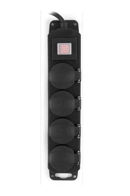 Сетевой фильтр Buro 400MDP-3-B 4 розетки 3м (черный) 1