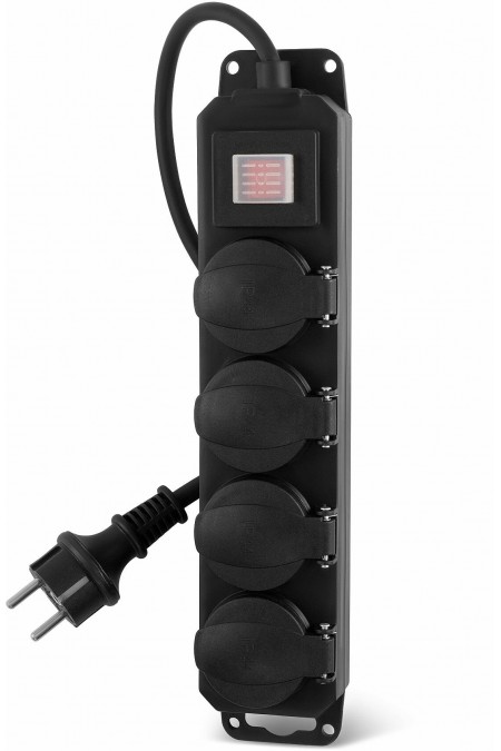 Сетевой фильтр Buro 400MDP-5-B 4 розетки 5 м (черный) 