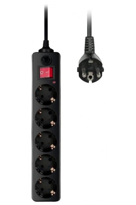 Сетевой фильтр Buro 500SH-1.8-B 5 розеток 1.8 м (черный) 2