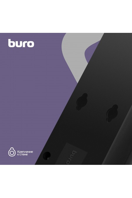 Сетевой фильтр Buro 500SH-1.8-B 5 розеток 1.8 м (черный) 5