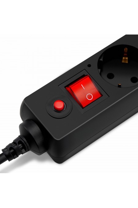 Сетевой фильтр Buro 500SH-3-B 5 розеток 3 м (черный) 1
