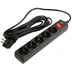 Сетевой фильтр Buro 500SH-5-B 5 розеток 5 м (черный)