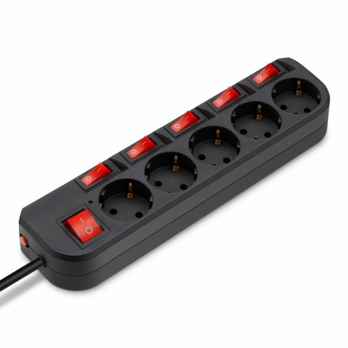 Сетевой фильтр Buro 500SH-5-SW-B 5 розеток 5 м (черный) 5