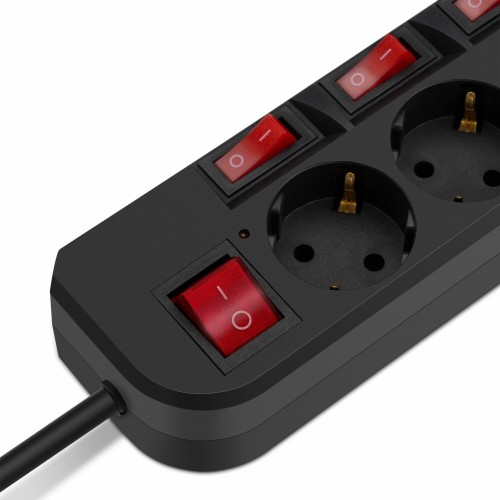 Сетевой фильтр Buro 500SH-5-SW-B 5 розеток 5 м (черный) 7