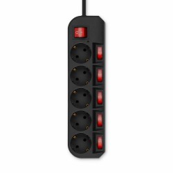 Сетевой фильтр Buro 500SH-5-SW-B 5 розеток 5 м (черный)