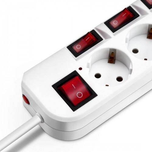 Сетевой фильтр Buro 500SH-5-SW-W 5 розеток 5 м (белый) 9