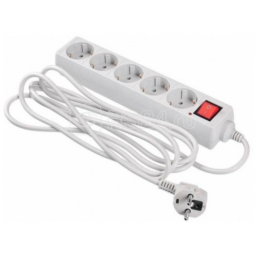 Сетевой фильтр Buro 500SH-5-W 5 розеток 5 м (белый) 4