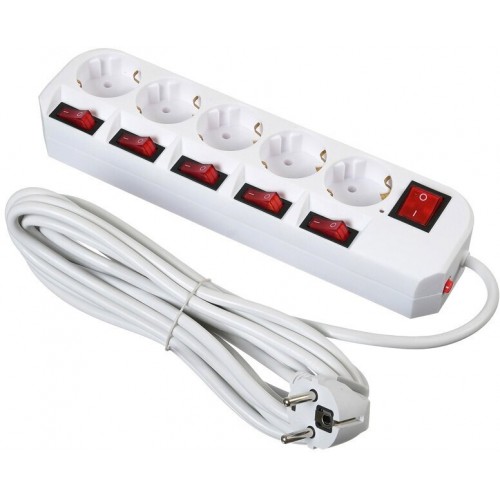 Сетевой фильтр Buro 500SH-5-W 5 розеток 5 м (белый) 8