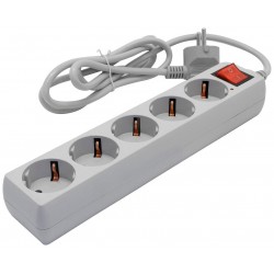 Сетевой фильтр Buro 500SL-3-G 5 розеток 3 м (серый)