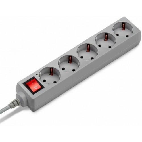 Сетевой фильтр Buro 500SL-5-G 5 розеток 5 м (серый) 1