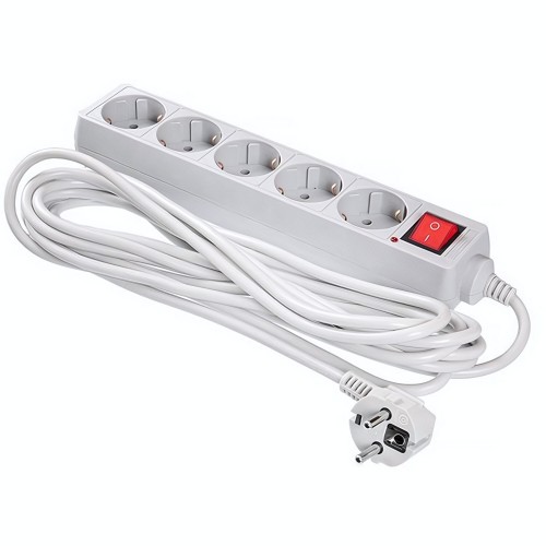 Сетевой фильтр Buro 500SL-5-G 5 розеток 5 м (серый) 5