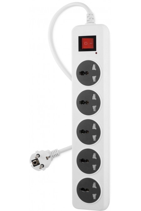 Сетевой фильтр Buro 500UNH-5-WG 5 розеток 5 м (белый/серый) 