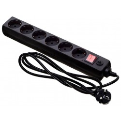 Сетевой фильтр Buro 600SH-16-1.8-B 6 розеток 1.8 м (черный)