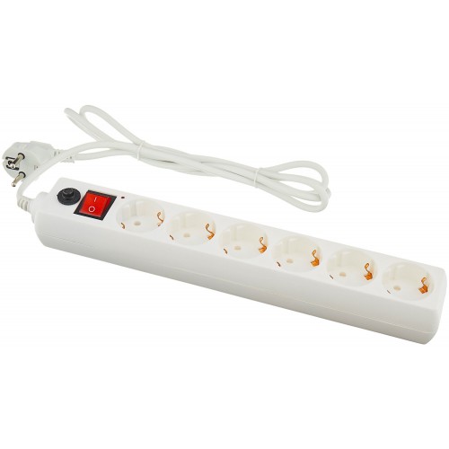 Сетевой фильтр Buro 600SH-1.8-W 6 розеток 1.8 м (белый) 