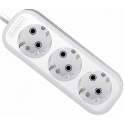 Сетевой фильтр Defender 99370 3 розетки 15 м (белый)
