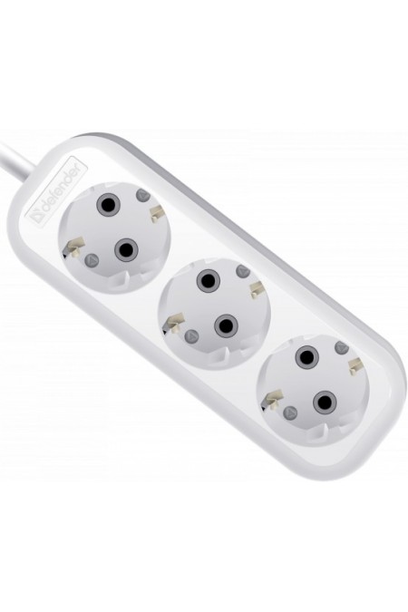 Сетевой фильтр Defender 99370 3 розетки 15 м (белый) 