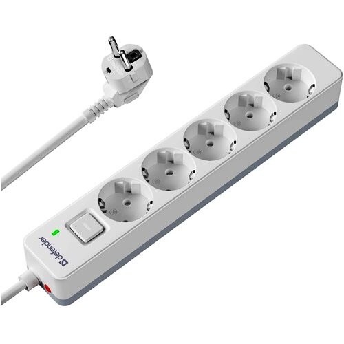 Сетевой фильтр Defender 99430 5 розеток 1.5 м (белый) 