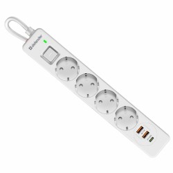 Сетевой фильтр Defender 99434 4 розетки 3 м (белый)