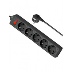 Сетевой фильтр Defender 99486 5 розеток 5 м (черный)