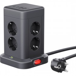 Сетевой фильтр Defender 99630 8 розеток 3 м (черный)