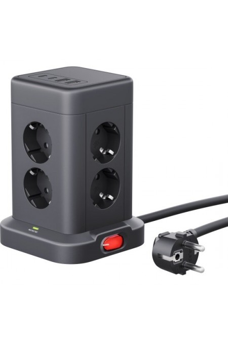 Сетевой фильтр Defender 99630 8 розеток 3 м (черный) 