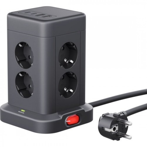 Сетевой фильтр Defender 99630 8 розеток 3 м (черный) 