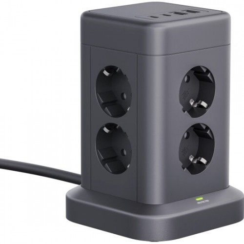 Сетевой фильтр Defender 99630 8 розеток 3 м (черный) 1