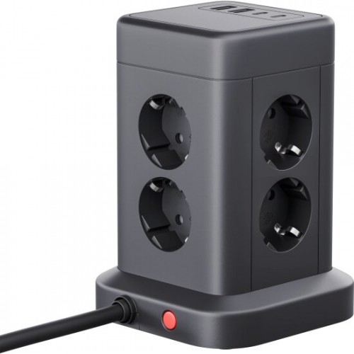 Сетевой фильтр Defender 99630 8 розеток 3 м (черный) 2