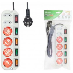 Сетевой фильтр MOST ARG-BOX 6 розеток 3 м (белый)