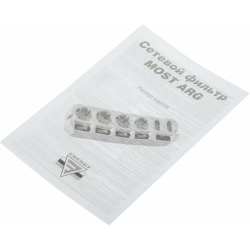 Сетевой фильтр MOST ARG-BOX 6 розеток 3 м (белый) 8