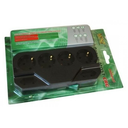 Сетевой фильтр MOST CRG 6 розеток 2 м (черный) 3