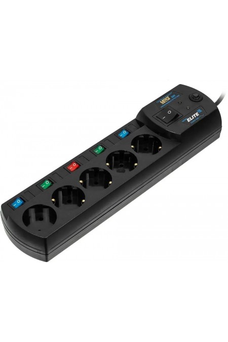 Сетевой фильтр MOST EHV 5 розеток 5 м (черный) 