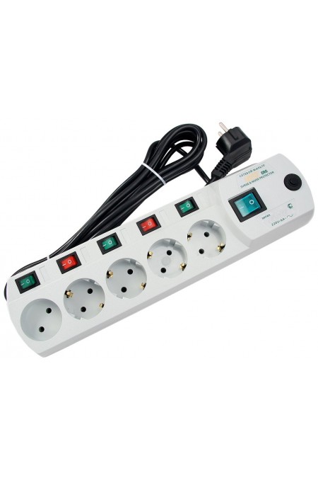 Сетевой фильтр MOST Elite ERG 5 розеток 5 м (белый) 