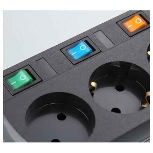 Сетевой фильтр MOST Elite ERG 5 розеток 5 м (черный) 5